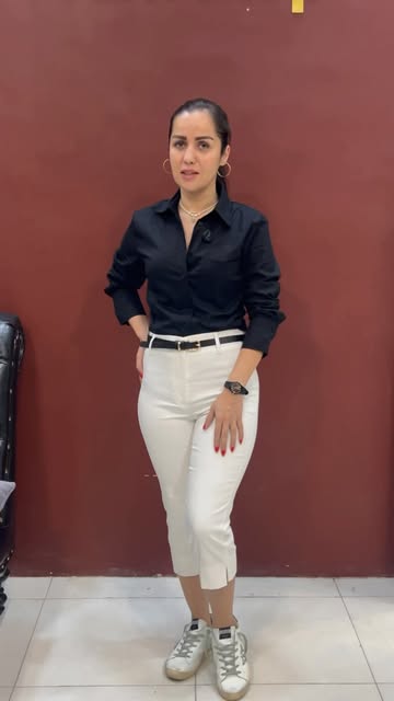 شلوار کاپری سفید