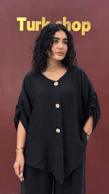 شومیز زنانه  لینن  ایتالیایی freesize
